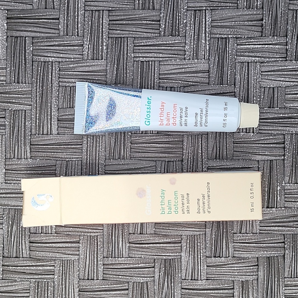Glossier birthday balm universal skin salve NIB